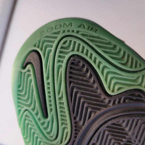 Nike Lil Penny  Black and Green High-Top Sneakers with Color-Shifting Accents - Picture 8 of 13